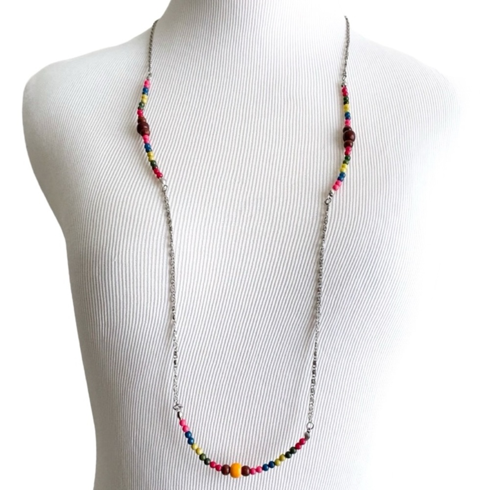 NWT Pacsun Chain & Bead Long Necklace